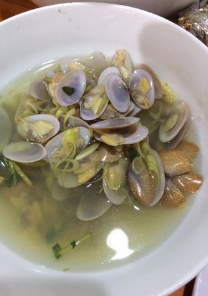 Hình của món Sò lụa hấp sả.