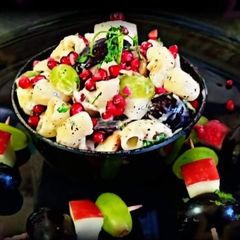 Apple pasta salad A picture of Apple pasta salad.