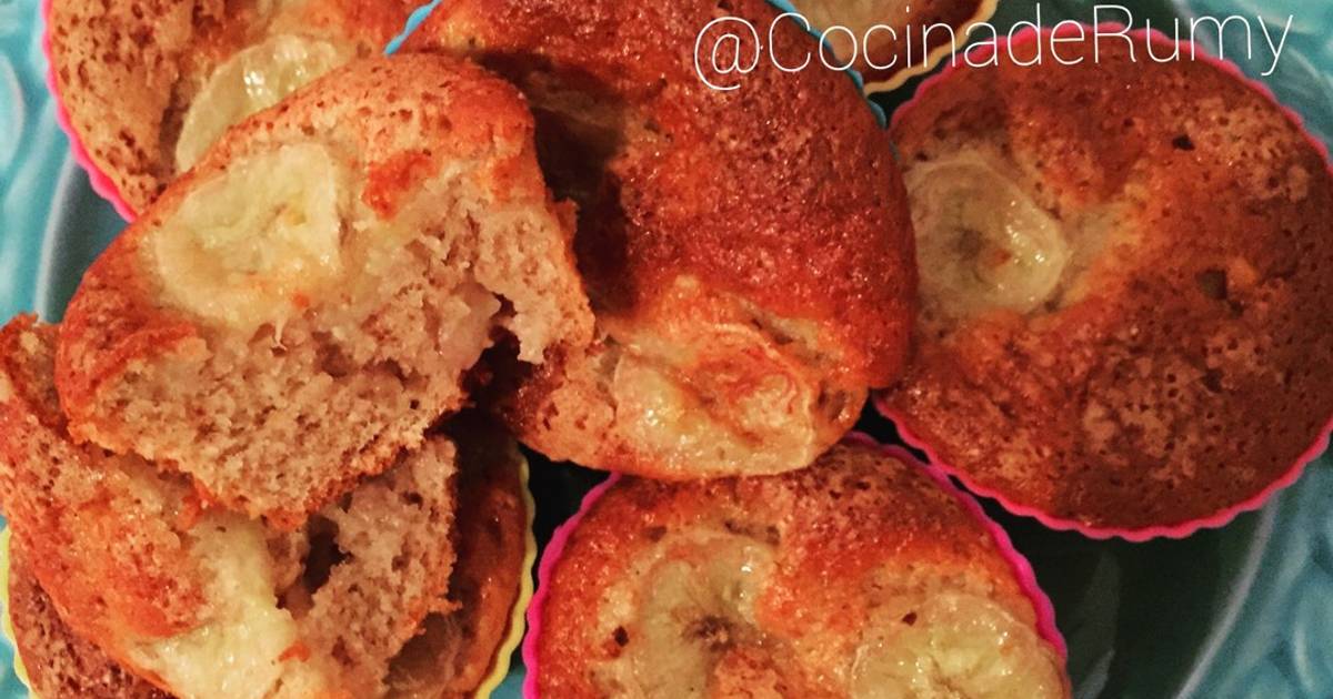 Muffins de banana Receta de CocinaDeRumy🍴 Cookpad
