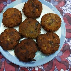 A picture of Shami crispy kabaab.