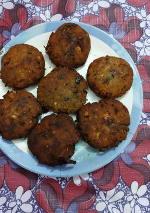 A picture of Shami crispy kabaab.