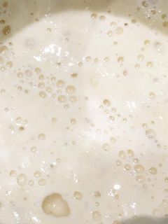 Una foto de Masa madre natural hecha con una manzana y agua