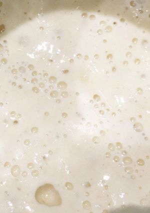 Una foto de Masa madre natural hecha con una manzana y agua