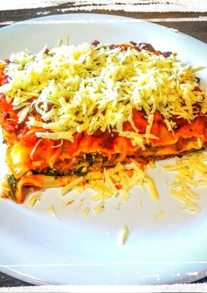 Una foto de Lasaña de Acelga con Bolognesa