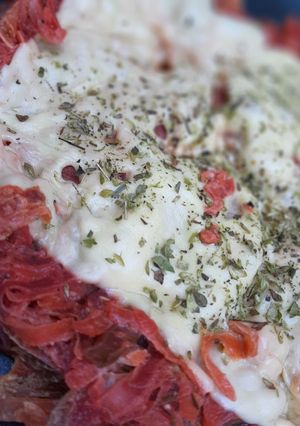 Una foto de Torilla de vegetales (remolacha, zanahoria, zapallitos)