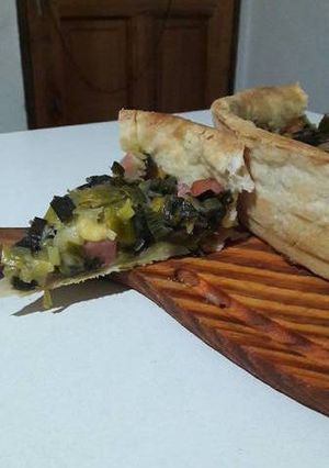 Una foto de Tarta de puerros