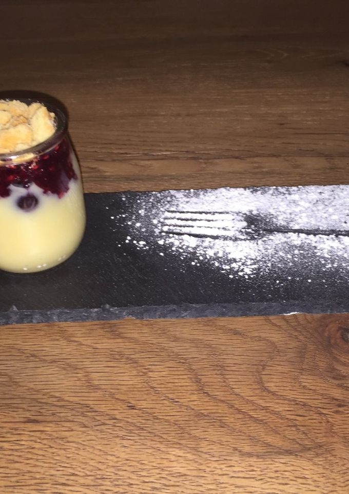 Una foto de Deconstrucción de Tartaleta de Fruta
