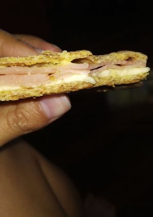 Una foto de Torta de fiambre con masa integral