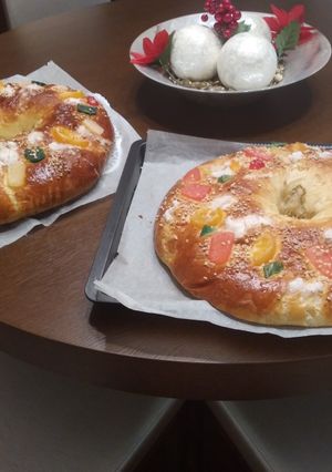 A picture of Roscón de Reyes in a Bread Machine.