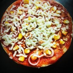 A picture of Homemade Base Instant Pizza.