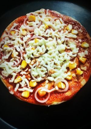 A picture of Homemade Base Instant Pizza.