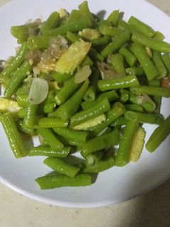 Foto resep Tumis Kacang panjang jagung muda