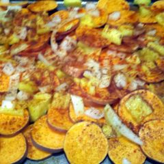 A picture of yum yum yams.