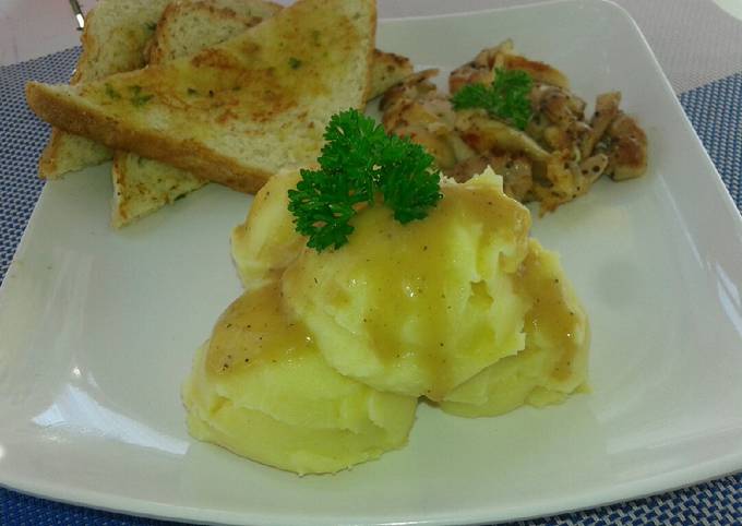 Standar Bagaimana cara memasak Mashed potato &amp; sauce gravy ala kfc dijamin sempurna