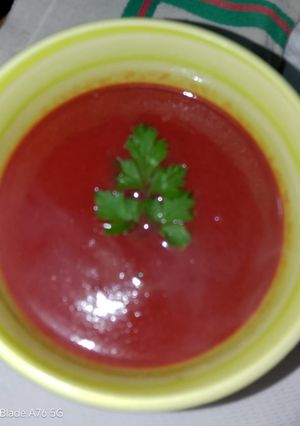 Una foto de Sopa tipo borsch a mi manera