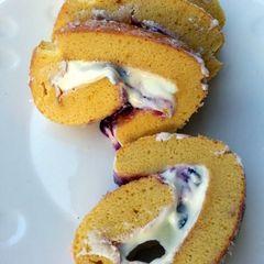 A picture of Cream Chese And Fruits Roulade.