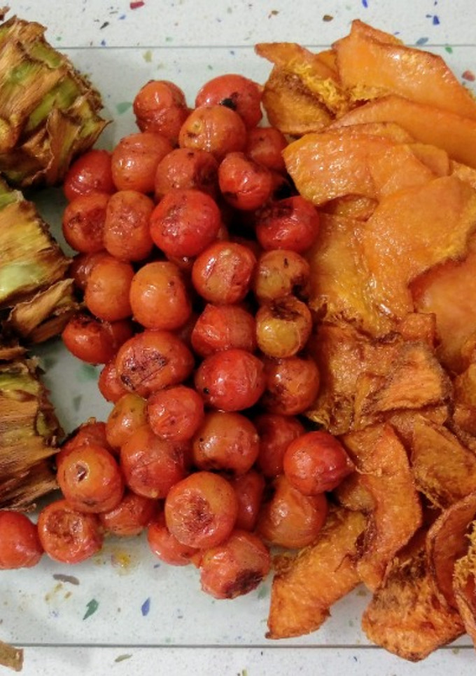 Una foto de Verduras asadas y fritas