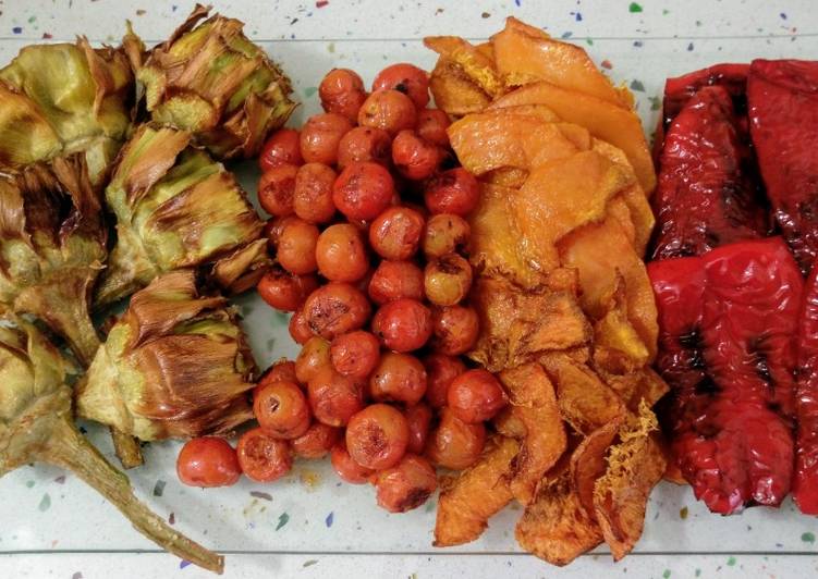 Verduras asadas y fritas