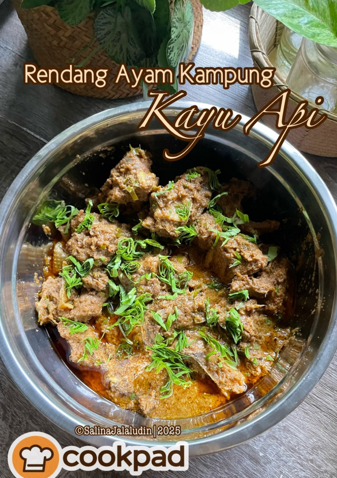 Resipi Rendang Ayam Kampung Kayu Api oleh Salina Jalaludin - Cookpad