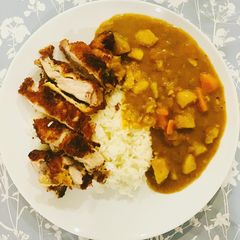 A picture of Pork Katsu Curry.