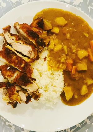 A picture of Pork Katsu Curry.