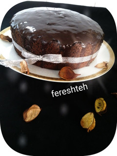 عکسی از دستور کیک شکلاتی بدون فر