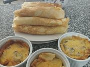 Una foto de crepas de pollo