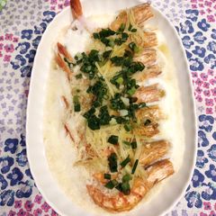 A picture of Steam Tiger Prawns.
