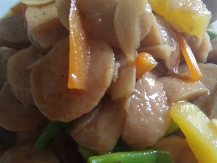 Cara Gampang Menyiapkan Resep Tumis bakso saos mentega yang Menggugah Selera Anti Ribet, Menggugah Selera