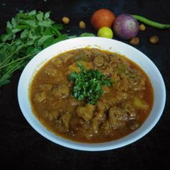 A picture of Moong dal badi ki sabzi.