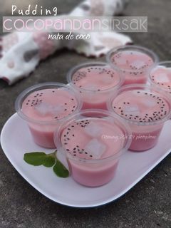 Foto resep Puding Cocopandan Sirsak Nata de coco