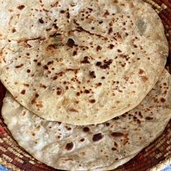 Alu chicken paratha A picture of Alu chicken paratha.
