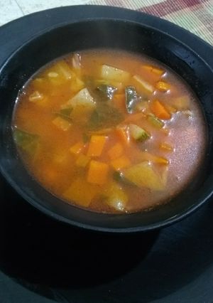 Una foto de Sopa de verduras!!!