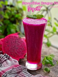 Foto resep Smoothies Dragon Fruit Yogurt