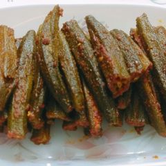 A picture of Grilled Stuffed Okra (Bhindi).