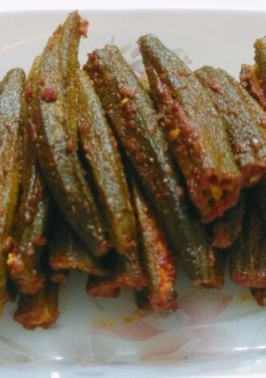 A picture of Grilled Stuffed Okra (Bhindi).