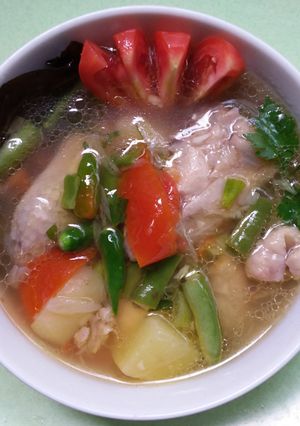 Foto resep Sop ayam sederhana tp seger 🥘🍜
