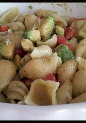 A picture of AMIEs PASTA with AVOCADO & TUNA.