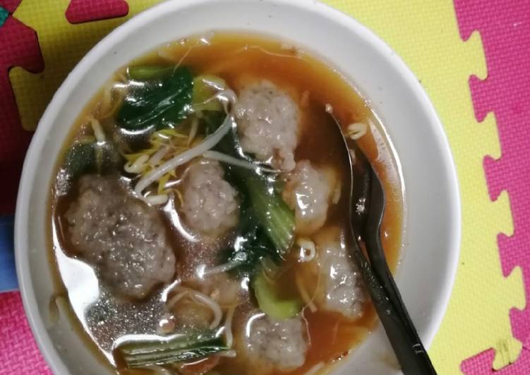 Bakso sapi ala anak kos