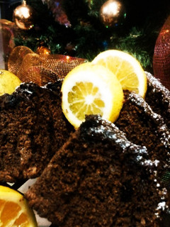 Una foto de Torta de chocolate con naranja