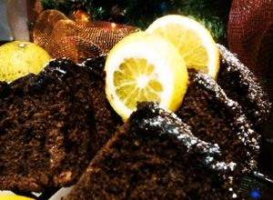Una foto de Torta de chocolate con naranja