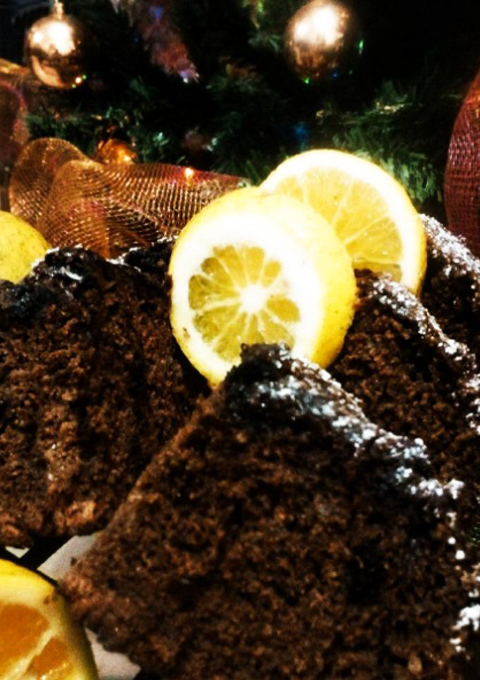 Una foto de Torta de chocolate con naranja