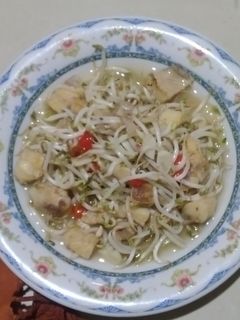 Foto resep Tauge Cah Ikan Asin