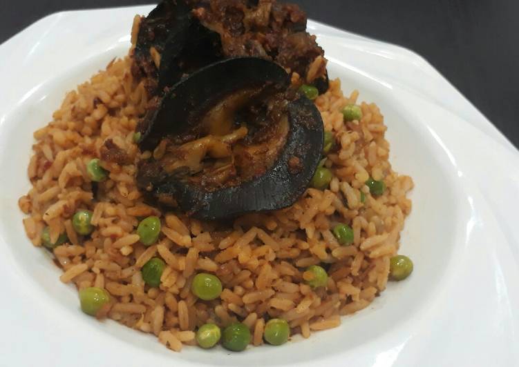 Easiest Way to Prepare Any-night-of-the-week Jollof rice with snail