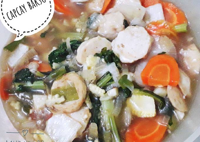 Resep Capcay bakso mudah Anti Gagal