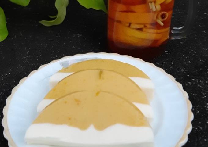 Pudding Labu Kuning Lapis Susu