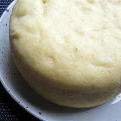 Steamed Cream Cheese Cake With Rum Raisins A picture of Steamed Cream Cheese Cake With Rum Raisins.