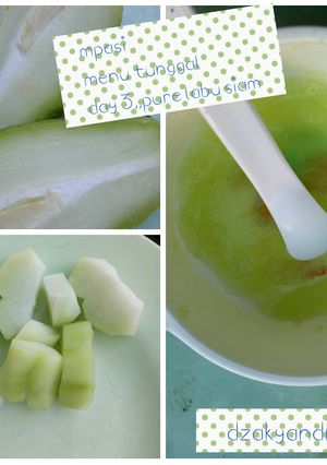Foto resep Mpasi pure labu siam