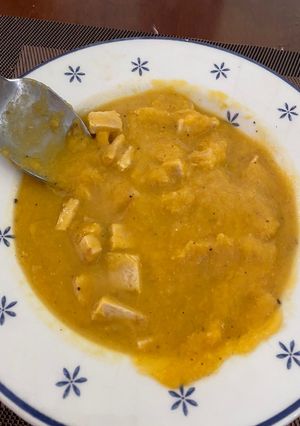 Foto di Petto di pollo in vellutata di zucca