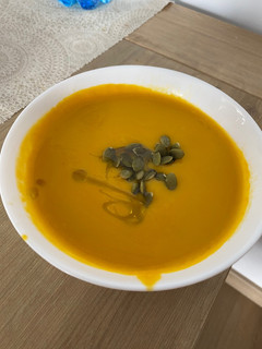 Una foto de Crema de calabaza Thermomix